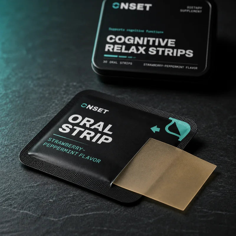 Onset COGNITIVE RELAX Strips — product render 5